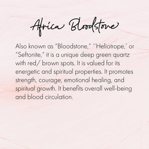 Africa Blood Stone Bracelet
