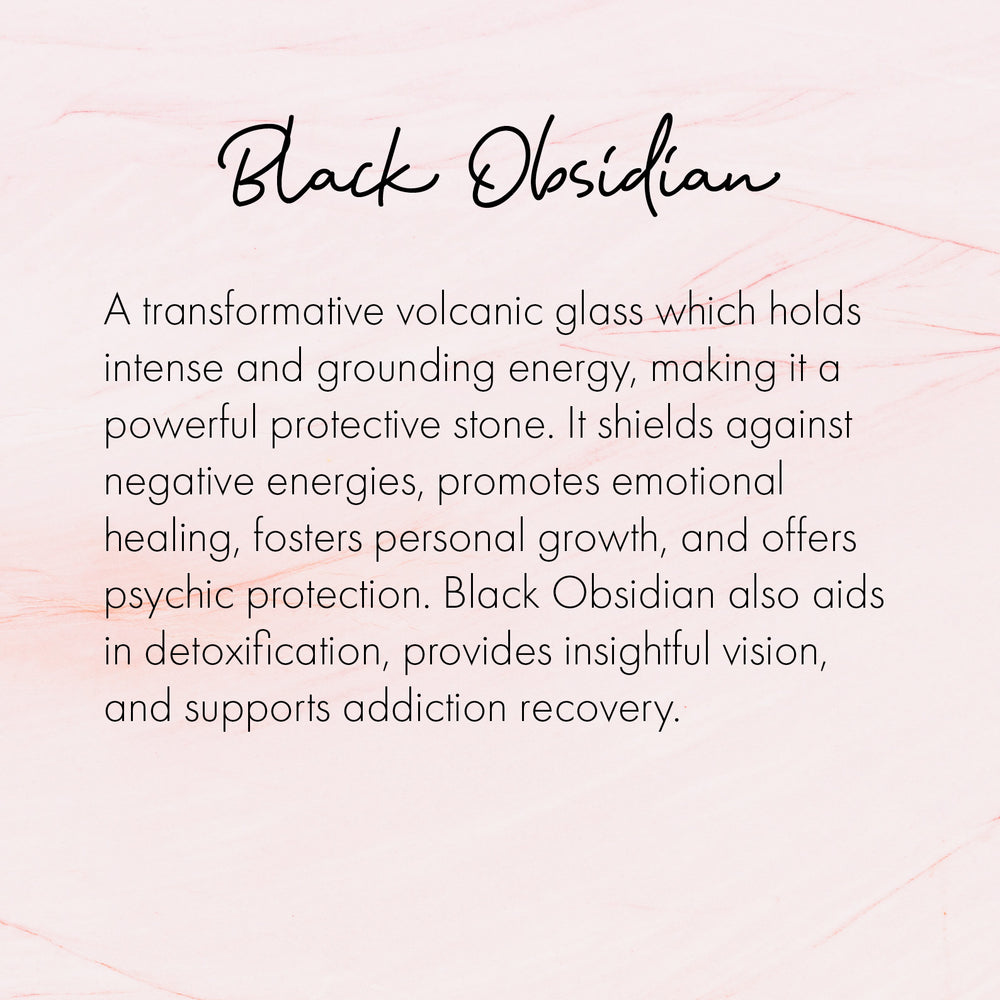 Worry Stone - Black Obsidian