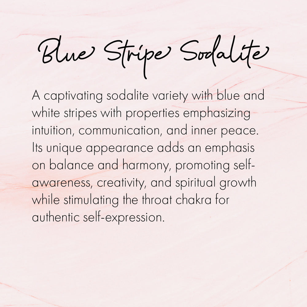 Blue Stripe Sodalite Bracelet