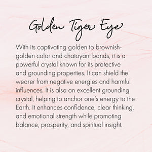Natural Raw Stone - Golden Tiger Eye