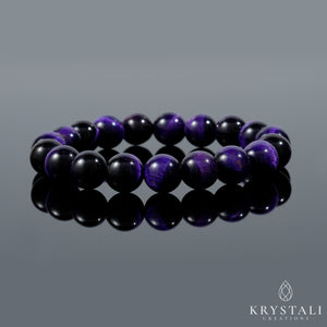 Purple Tiger Eye Bracelet