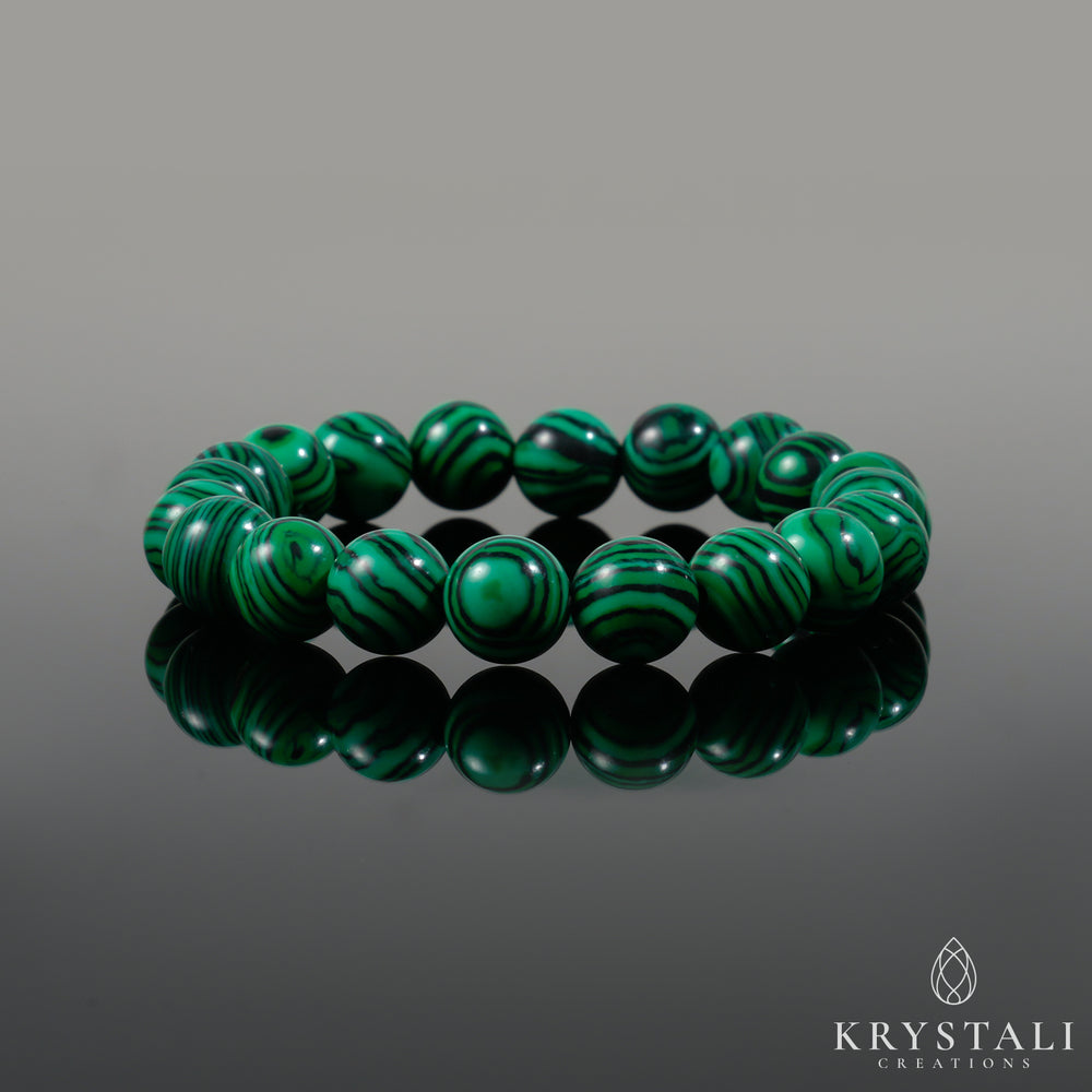 Synthetic Malachite Bracelet