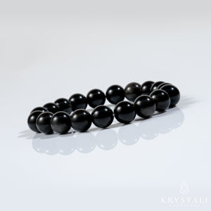 Silver Obsidian Bracelet