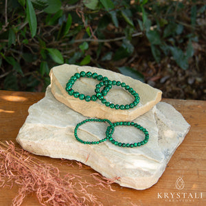 Synthetic Malachite Bracelet