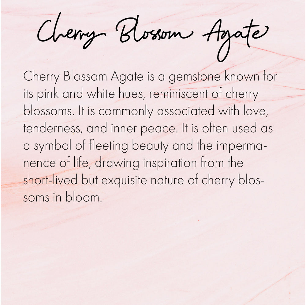 Tumbled - Cherry Blossom Agate