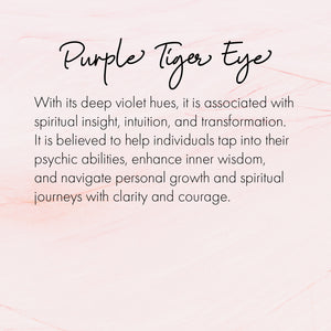 Purple Tiger Eye Bracelet