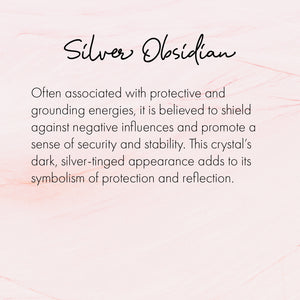 Silver Obsidian Bracelet