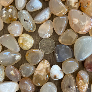 Tumbled - Cherry Blossom Agate