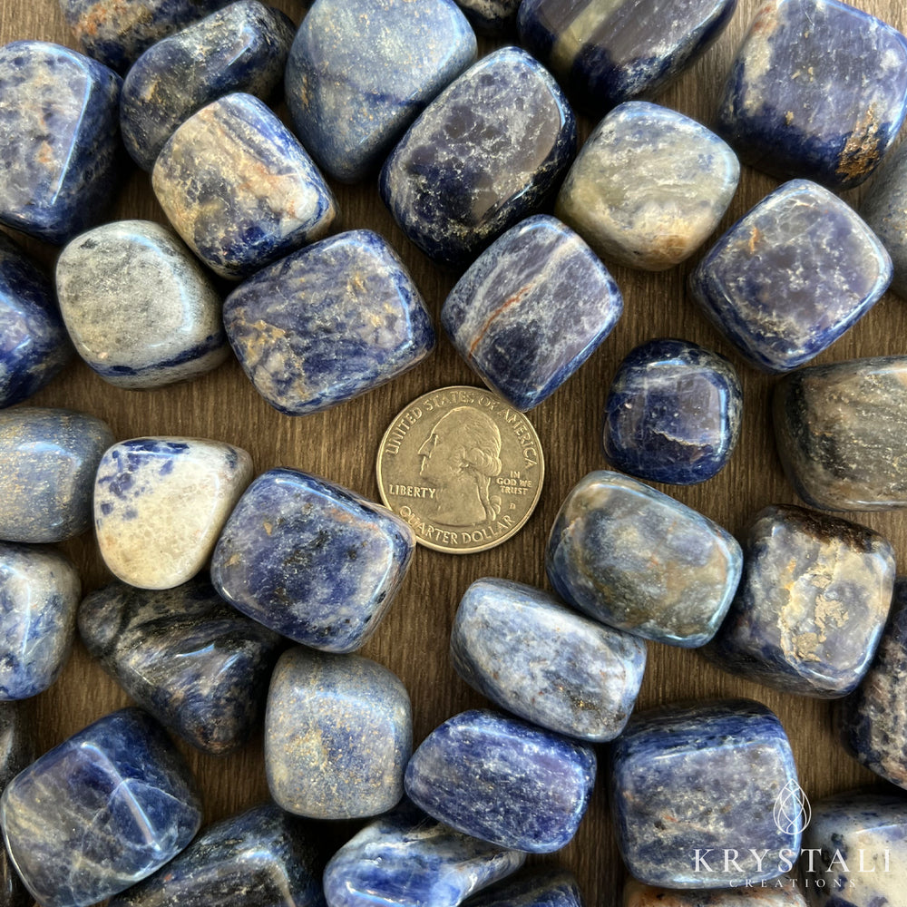 Tumbled - Blue Stripe Sodalite