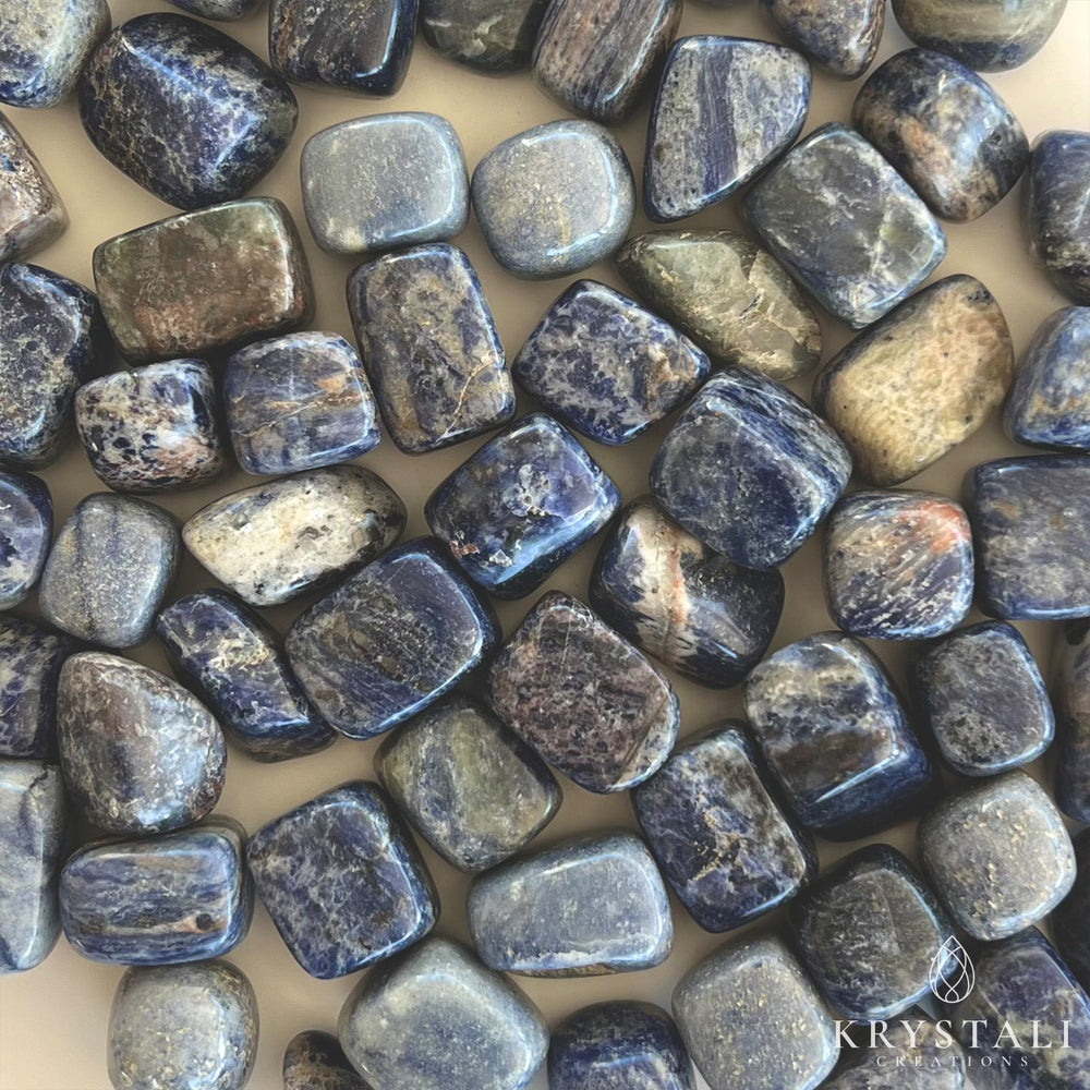 Tumbled - Blue Stripe Sodalite